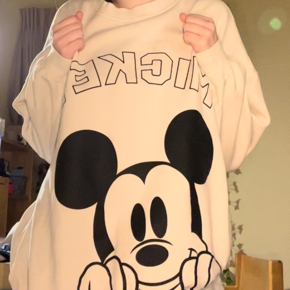 Oversized Vintage Mickey Mouse Crew Neck